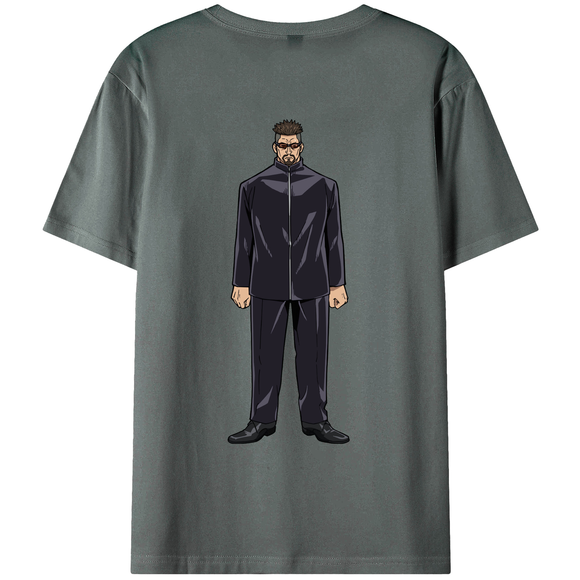 （画像用） 呪術廻戦 Jujutsu Kaisen 綿100％ メンズ半袖Tシャツ（バックプリント） 通気性